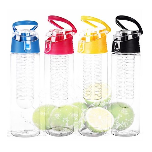 800ML Sports Travel Running Fruit Infusing Infuser Lemon Juice Water Bottle ♚⚡