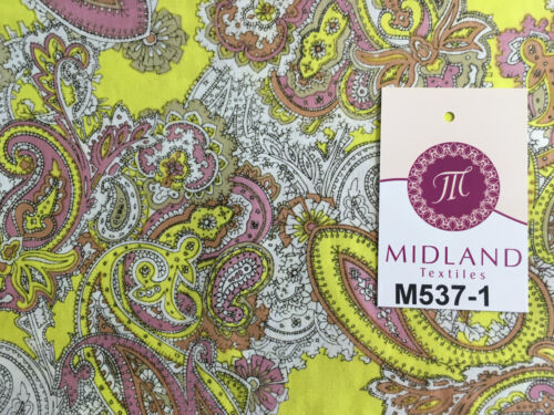 Traditional Vintage Paisley floral 100% Cotton Poplin 58" Wide M537 Mtex 