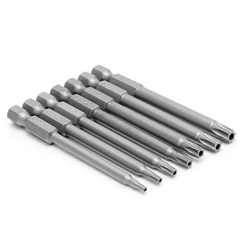 7tlg Magnetisch 75mm Lang Hex Torx Schraubendreher-bit Schrauber Satz T8-T30