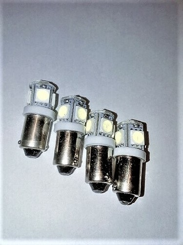 Leselampe Pos-Leuchte u.a T4W BA9S 5SMD weiss NEU 4 x 12V CANBUS LED für Boot
