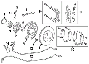 MERCEDES-BENZ 1695401617 GENUINE OEM WEAR INDICATOR