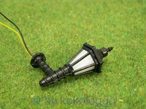S324-5 Stück Wandlampen mit LED Höhe 3,5cm Straßenlampen Lampen