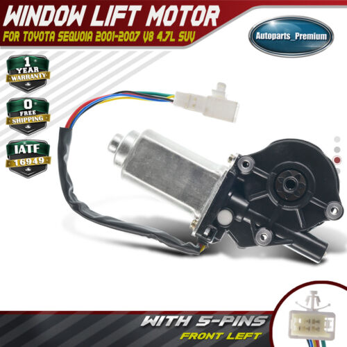 Front Left Window Lift Motor w// Anti-Clip for Toyota Sequoia 01-07 Tundra 04-06