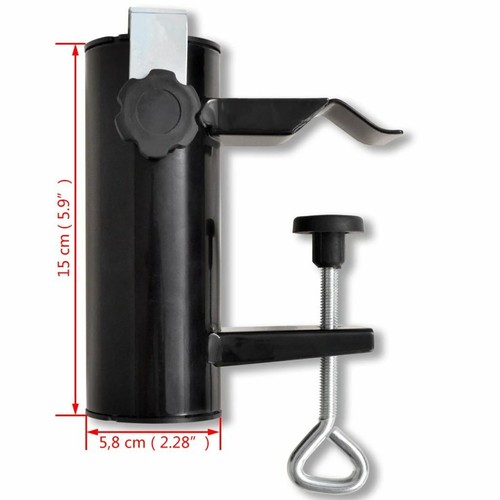 Schirmhalter Stahl Angelrutenhalter Balkonschirmhalter Sonnenschirmhalter NEU