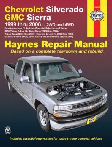 1999-2006 Silverado Sierra Avalanche Suburban Tahoe Repair Service Manual 6814