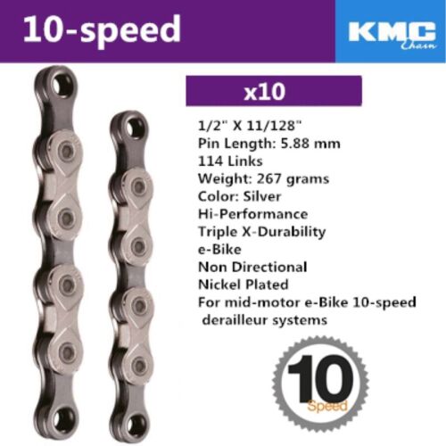 KMC X10 X10.93 MTB Road Bike Chain 116L 10 Speed for Shimano SRAM Campagnolo 