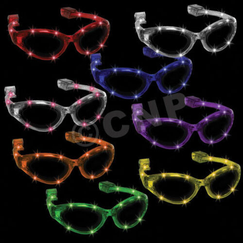 Sunglasses 8 positions switch New Flashing LED  party item One size fits most 