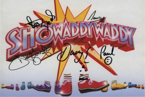 Showaddywaddy music band Signed Autograph PRINT 6x4/' Gift