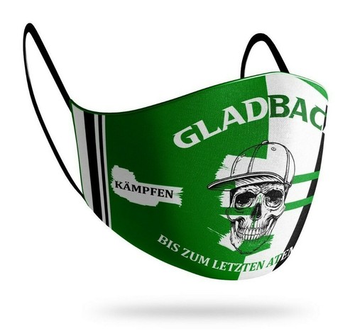 Borussia-Mönchengladbach Mund Nasen Maske Mundbedeckung Behelfsmaske Fan-Artikel