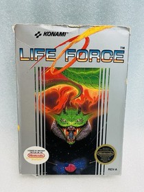 Life Force Nintendo NES 1988 CIB Complete