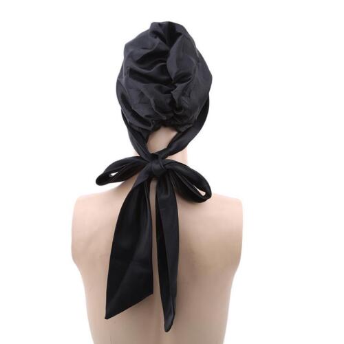 Écharpe douce Hijab Satin Bow foulard bonnet cheveux Wrap Sleeping Cap Turban W