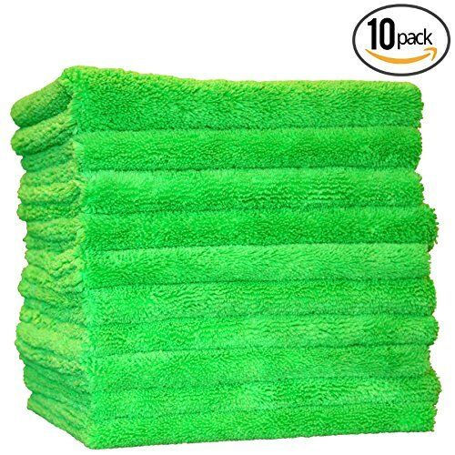 10 Pack THE RAG COMPANY 16 x 16 Professional Edgeless 420 GSM Dual Pile 
