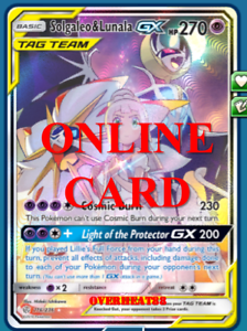 Solgaleo /& Lunala GX FA Cosmic Eclipse Digital Card Pokemon TCG ONLINE PTCGO
