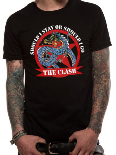 Should I Stay Dragon The Clash Official Men's Black T-Shirt 