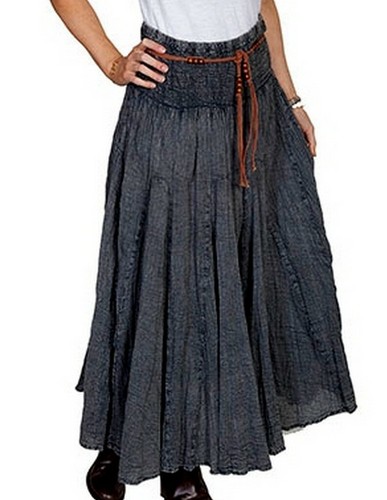 Scully Western Skirt Womens Cantina Full Length Embroidery F0/_PSL-136