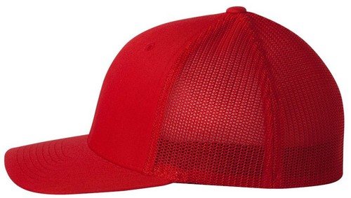 FLEXFIT 6 7//8-7 1//4 TRUCKER CAP FITTED MESH BACK HAT 6511 BASEBALL BLANK PLAIN