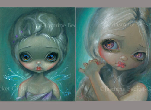 Jasmine Becket-Griffith SIGNED Verdigris and A Wistful Moment 2 art print set
