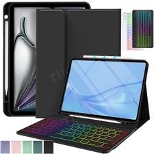 Beleuchtete Tastatur Hülle Maus für iPad 7 8 9 10 11th. Gen A16 Pro Air 11 M2 M3