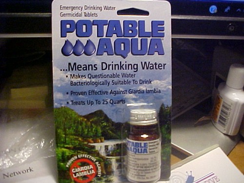 POTABLE AQUA EMERGENCY DRINKING WATER GERMACIDAL TABLETS
