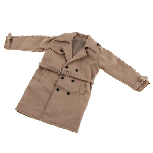 1//6 Scale Male Windcoat Long Trench Coat With Black Hat for 12inch Action Figure
