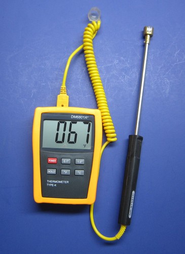 Digital K-type Thermometer w Surface Thermocouple Welding and Metalworking SF-2