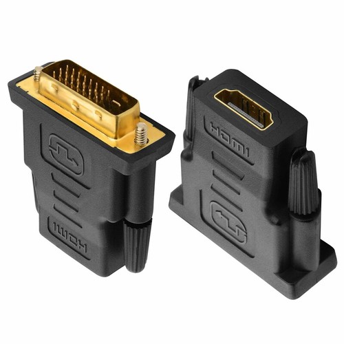 HDMI Female To DVI-D Male 24+1 Pin Cable Converter Adapter For PC TV Monitor