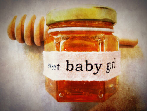 Honey Baby Shower Favor Sweet Girl  Mini Jar 24qt