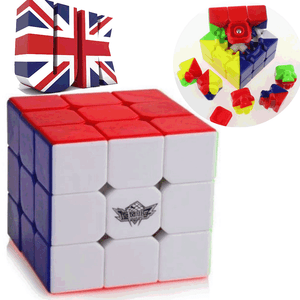 3X3 Magic Cube Smooth Fast Speed Rubix Rubiks Puzzle Kids Creative Gifts UK