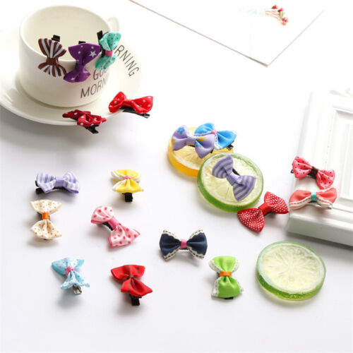 10PCS Bows Snaps Hair Clip Girls Baby Kids Hair Accessories Alligator Clips Gift