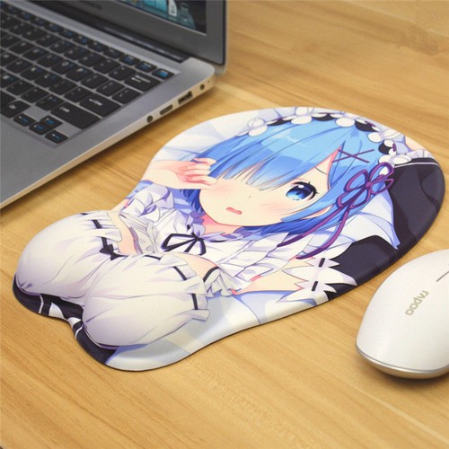 Re-Zero kara Hajimeru Isekai Seikats Rem 3D Mousepad Wrist Rest Mat Mouse Pad
