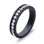 CZ Titanium Steel Ring Men//Womens Stainless Silver//Rose Gold Wedding Band Sz6-9