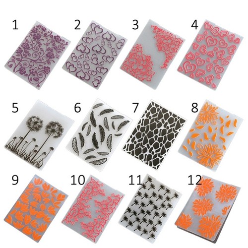 Utility Plastic Designs Embossing Folders Template Scrapbooking Cards Craft DIY