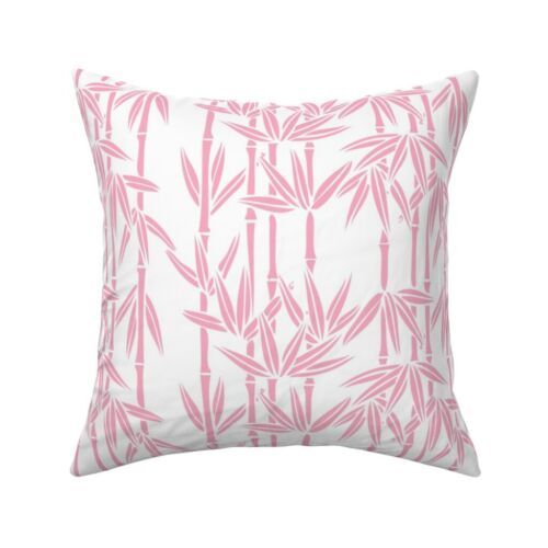 Bamboo Chinoiserie Asian Preppy Throw Pillow Cover w Optional Insert by Roostery 