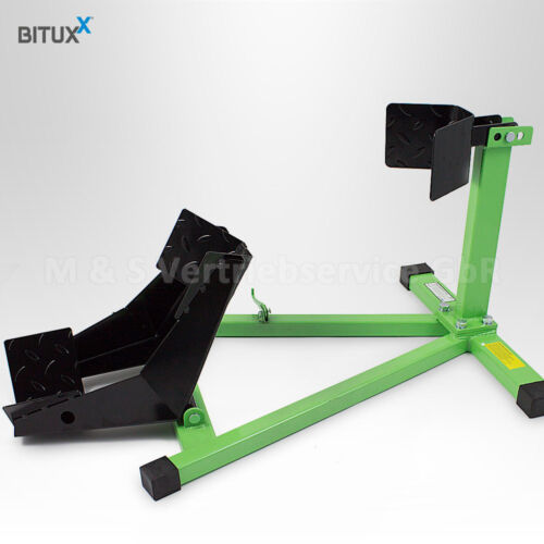 Bituxx Motorradwippe Motorradständer Motorrad Montageständer Vorderrrad Grün