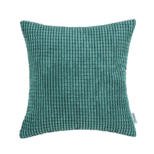 Calitime Pillows Throw Coussin Couvre Solide Doux Velours Maïs rayures 22/" X 22/"