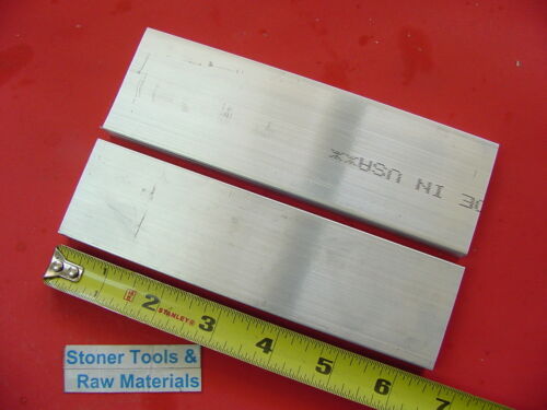 2 pieces 1//2/"x 2/" ALUMINUM FLAT BAR 6.5/" long 6061 T6511 Solid Mill Stock