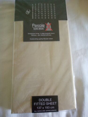 Details about   GAVENO CAVAILIA  PERCALE NON IRON FITTED SHEET DOUBLE 