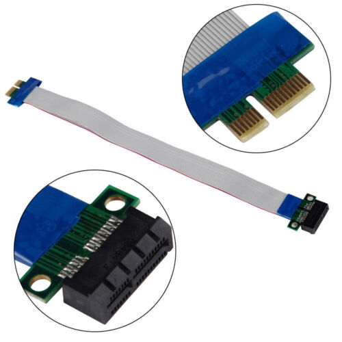 Professional PCI-E1X /4X /8X /16X Riser Card Ribbon Extender Extension Cable 