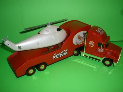 COCA-COLA COKE 2000 HOLIDAY HELICOPTER CARRIER TRUCK GOLD VERSION