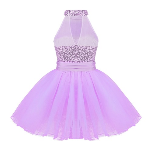 Girls Ballet Dance Dress Kids Gymnastics Leotard Tutu Skirt Dancewear Costume
