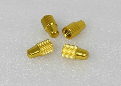 BICYCLE BIKE ALUMINUM TIRE PRESTA FRENCH VALVE CAPS GOLD