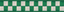 CHICAGO POLICE CHECKER 1.5/" HATBAND MATERIAL: Green /& White SILLITOE TARTAN