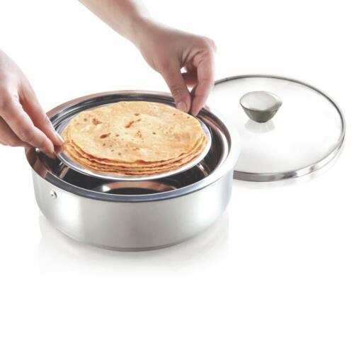 Borosil Insulated Special Roti Server Stainless Steel 1.1 Litres Silver Color 