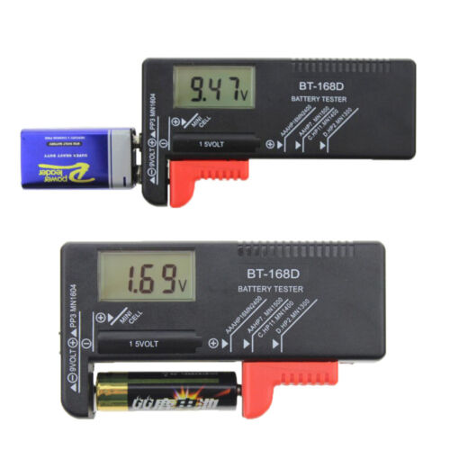 New Indicator Universal Battery Cell Tester AA AAA C//D 9V Volt Button Checker