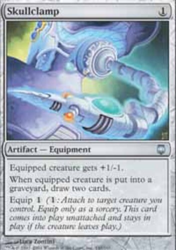 English MTG Magic FLAT RATE SHIP MP Skullclamp Darksteel