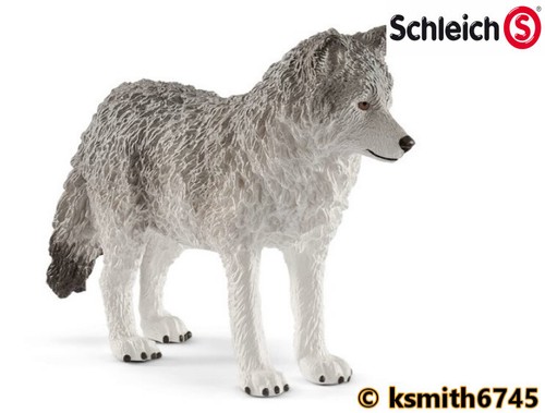 Schleich Wolf /& Cub Set Jouet en plastique Wild Zoo Animal figure dog Predator nouveau