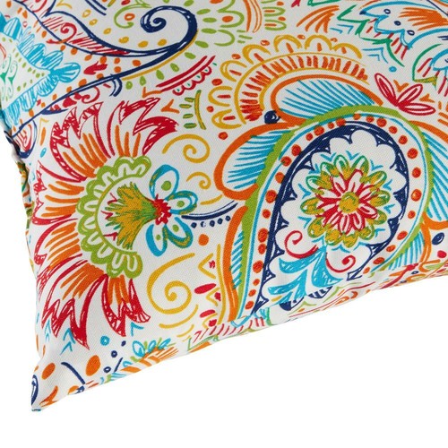 Jamboree Paisley Square Outdoor Throw Pillow 2-Pack
