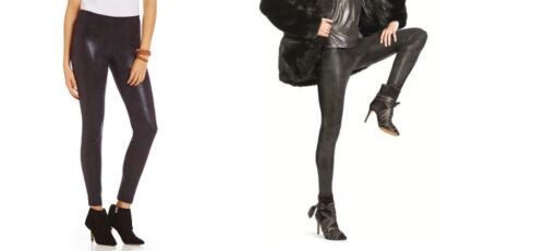Hue Women/'s Leggings Shimmer Microsuede Stretch Leggings S,M