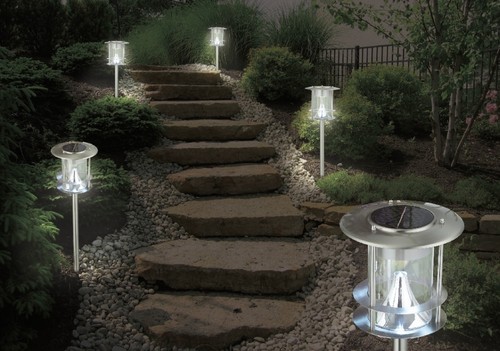 4 PCS Solaire Éclairage de jardin avec 6 DEL Lampe Solaire éclairage Jardin Lampe Économies