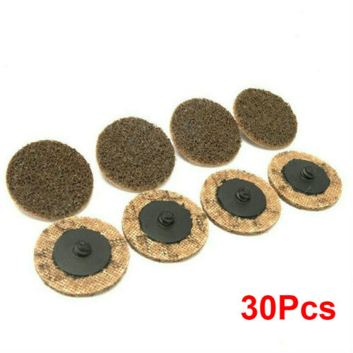 30pcs/set 2 Inch Grinding Disc Roloc Roll Lock Surface Coarse Sanding Disc Pads 
